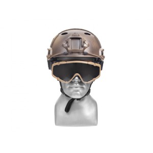 Goggle Swivel Clips 36mm for helmet with rails - Dark Earth [FMA]